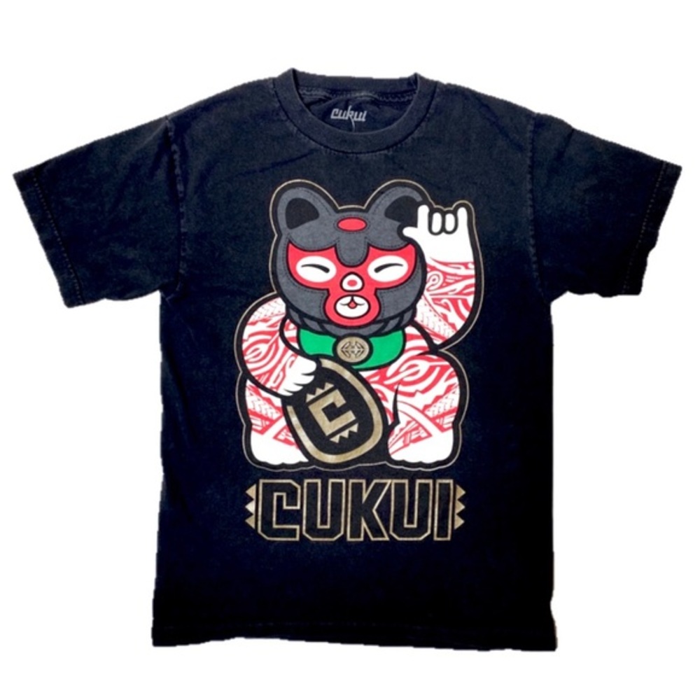 Cukui Lucha Libre Cat T-Shirt